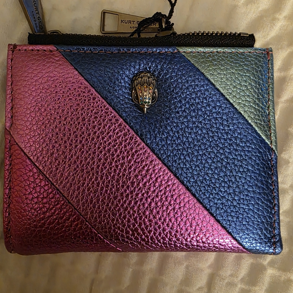 Kurt Geiger Metallic Leather Mini Purse